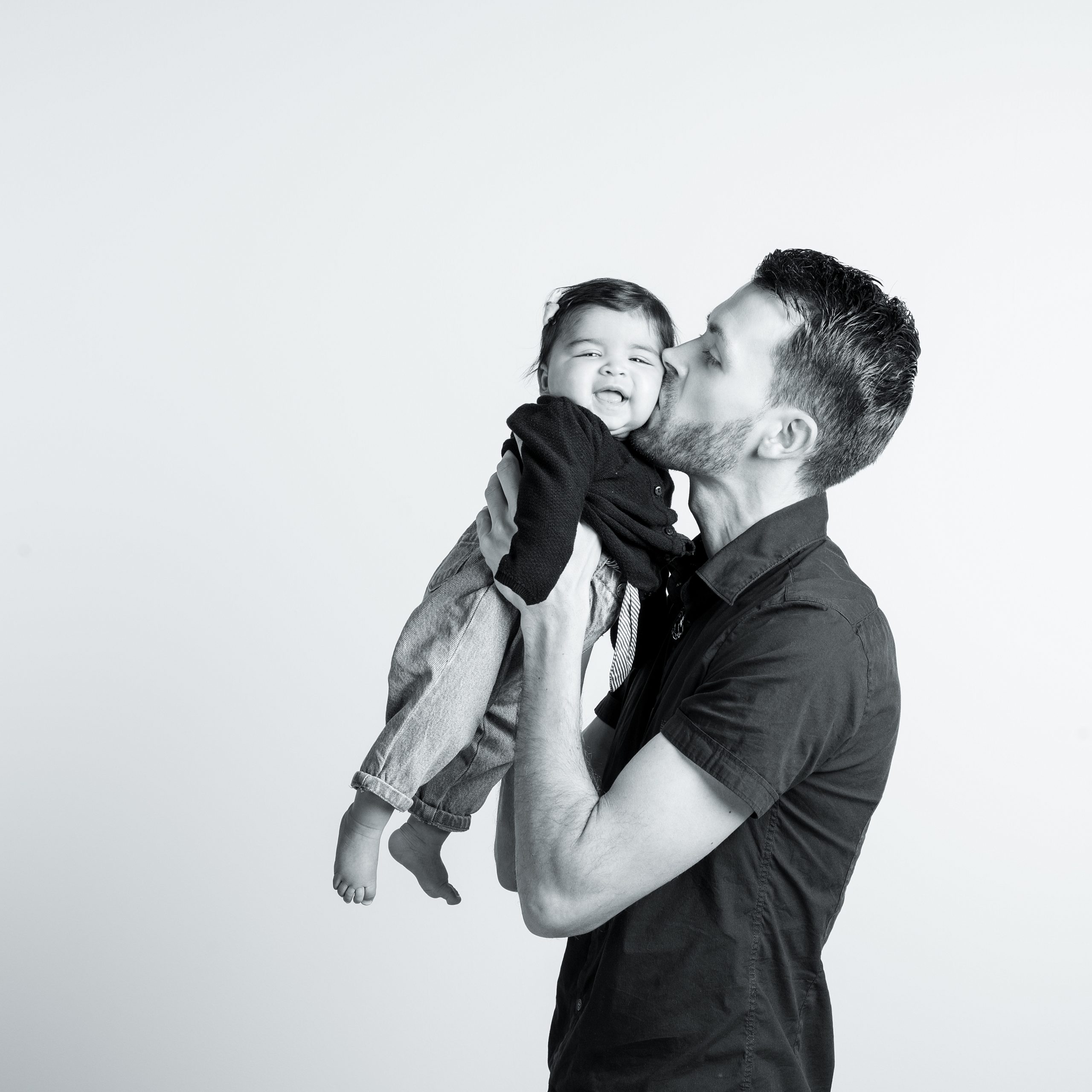 Fratrie photographiée au studio de Ligné