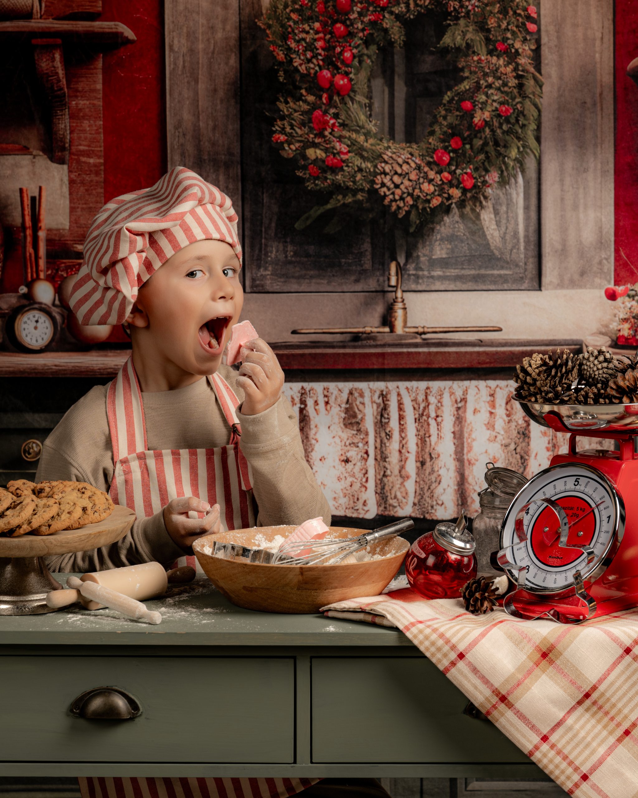 Photo de Noël en famille, studio Amely J Photography